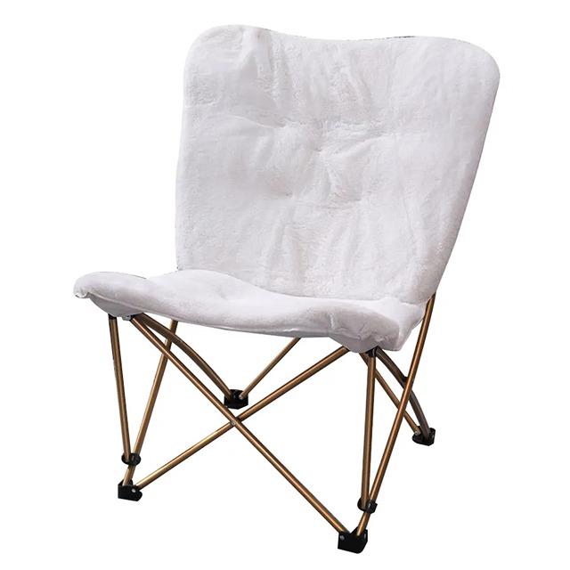 Mainstays white faux fur butterfly chair online